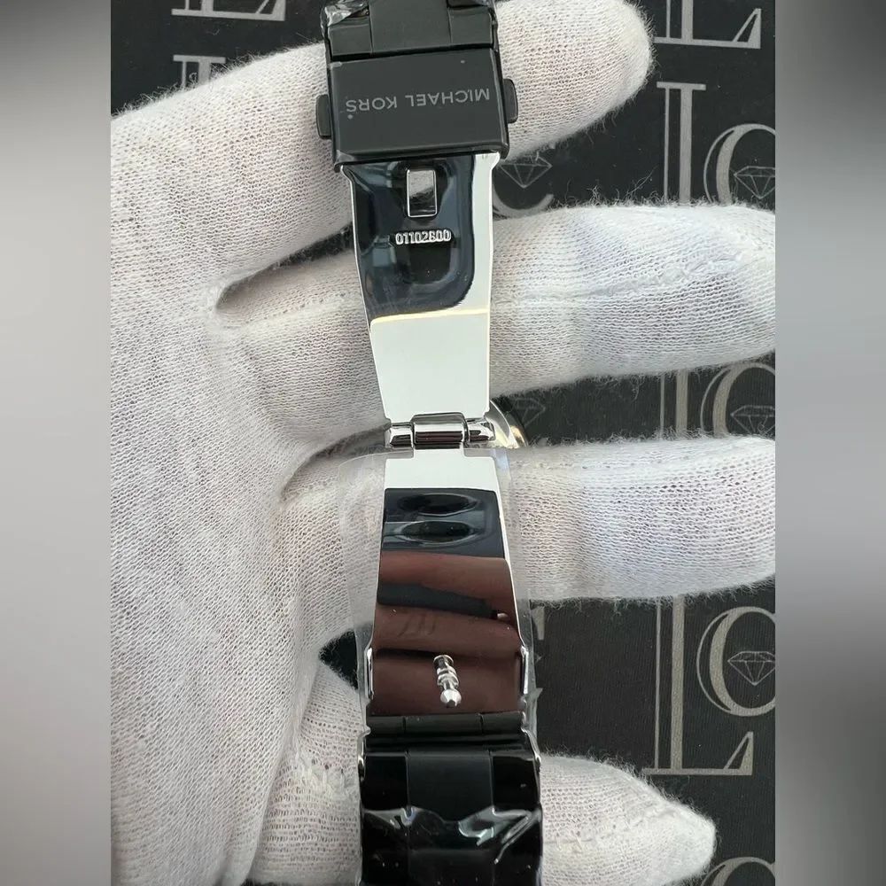 NIB Black Michael Kors Slim Runway Watch - Picture 3 of 7